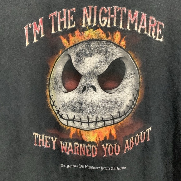 Disney Parks “I’m the Nightmare They Warned You About”. Faded Black Tee size XL - Picture 2 of 11